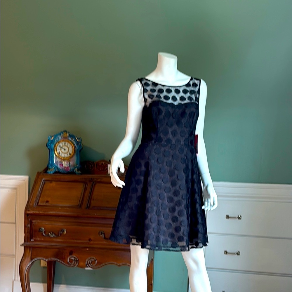 Betsey Johnson Black Fit and Flare Mini Dress